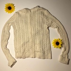 Lands’ End Kids zip up sweater size medium kids